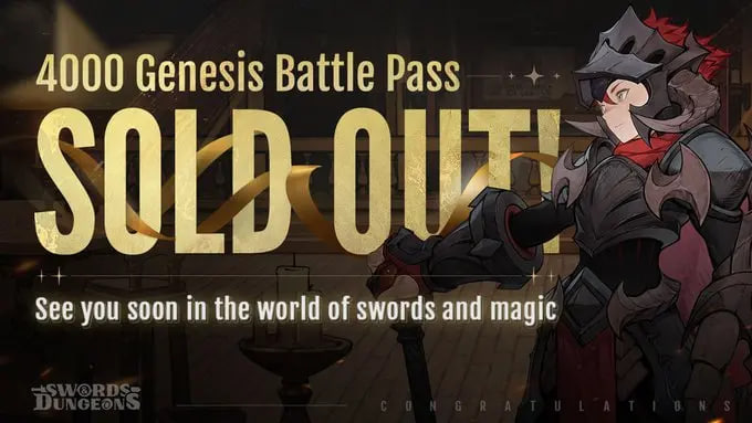Web3游戏“Swords & Dungeons”代币GOLD上线首日暴涨2120%,流动性突破340万美元