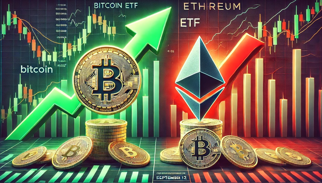 9 月 12 日现货比特币和以太坊 ETF 报告:加密市场出现分化!