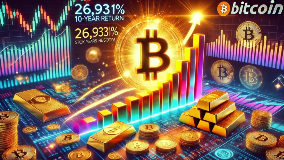 新分析显示,比特币 10 年回报率达 26,931%,超越股票和黄金
